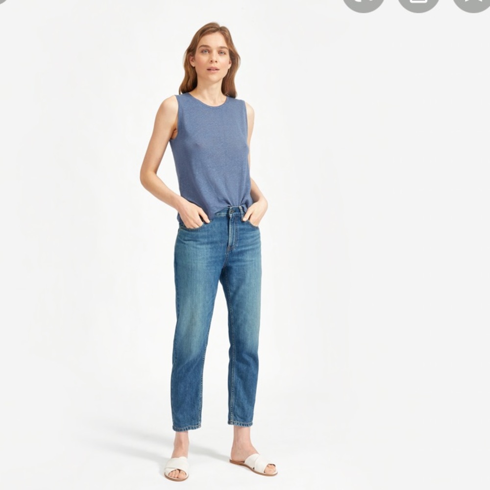 Everlane “Summer Jean” in mid-blue